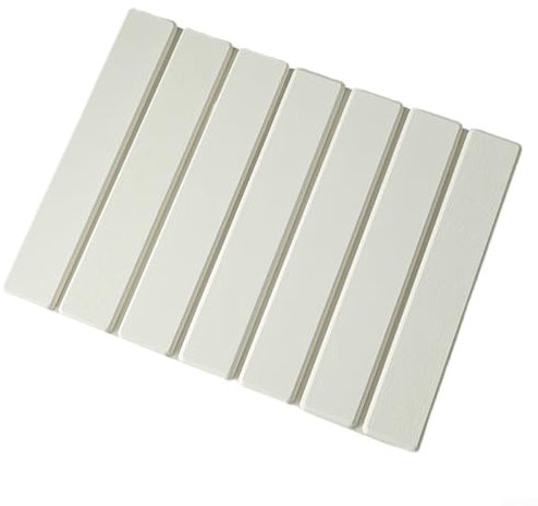 Cloudpower Tapis de cuisine en pierre à séchage rapide, absorbant, réutilisable, pour égouttoir pliable, comptoir de cuisine, vaisselle, bouteilles, tasses (blanc)