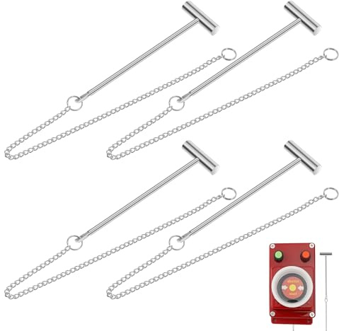4pcs Emergency Fire Button Hammer Tool, Mini Safety Hammer for Button, Break Glass Striker for Fire Extinguisher Box