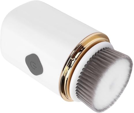 Brrnoo Spazzola per la Pulizia del Viso 2 in 1, Scrubber Elettrico Rotante per il Viso con Testine Morbide e in Silicone per la Pulizia Profonda e L'uso Quotidiano (Manuale inglese)