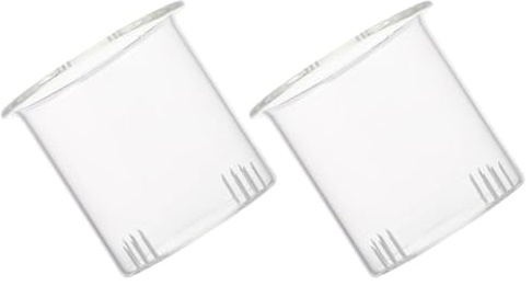 Glas Teefilter für 600ml Teekannen, Abnehmbar, 2 Stück-pack | Feinmaschiges Sieb, Leicht zu Reinigen, für Losen Tee, Zuhause und Reisen, Präzise Passform