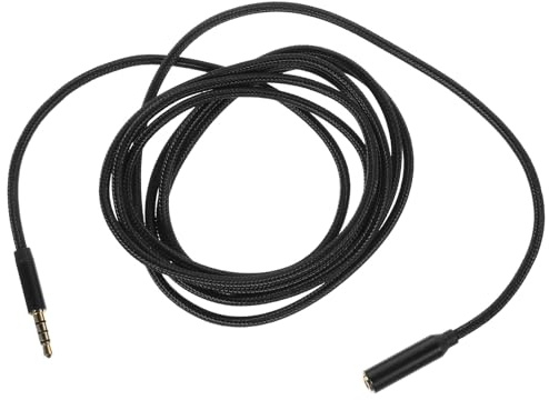 IMIKEYA Cavo Audio di Prolunga 3,5 Mm Maschio-Femmina da 2 Metri, Cavo Aux per Cuffie, Smartphone e Computer, Connettore Jack Stereo, Struttura Durevole e Design Minimalista