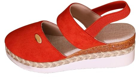 Sandali da yoga da donna con separatori per dita dei piedi Nuovo commercio estero estate tacco pendenza sandali fondo spesso bordo grande formato tinta unita testa rotonda casual sandali con fondo