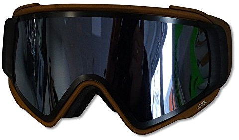 Uvex Herren Schneebrille Jakk TOP Copper Mat - Supravision, Polavision, Take Off, UV Protection, Easy To Clean - Helmkompatibel, Wasser- und Winddichte, Atmungsaktive Membran - Silber
