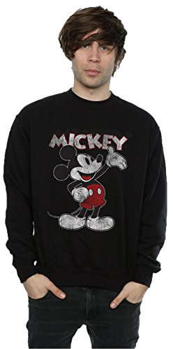 Disney Men's Mickey Mouse Vintage Christmas Sweatshirt
