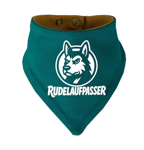 Kleiner Fratz Hunde Wende- Halstuch Multicolor (Fb: petrol-gelb(Gr.2 - HU 31-35 cm) Rudelaufpasser