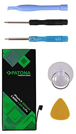 PATONA Premium Akku kompatibel mit iPhone 8 | mit Werkzeugset - ACCU 1822mAh