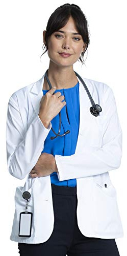 Cherokee Project Lab Coat for Women 28 and 30 3 Pockets Long Sleeve