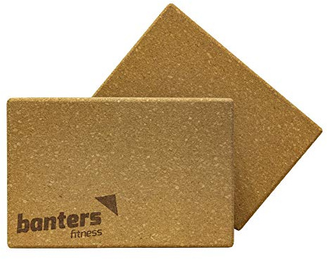 banters Yoga Block 2er Set Kork Supra Grip - Large - 100% Natur aus Naturkork