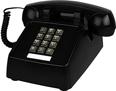 Benotek Landline Phone for Home Retro Amplified Single Line Corded Desk Telephone with Extra Loud Ringer Land Line House Phone Old Fashion Telephones for Seniors (Black), ivory (1968 90s phone)