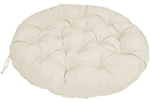 ZTGL Papasansessel Kissen Wasserdicht, Polster Bodenkissen für Schwenksessel, Rund Papasan Sessel, Indoor & Outdoor Polyrattan Sessel