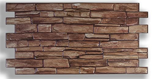 Grace Baltic 3D Wall Panels for Interior Wall Decoration, Non Adhesive Thin and Flexible PVC Panels, Interior Wall Decoration Tattoos, 3D PVC Material (40 Pieces / 19.6 m²)