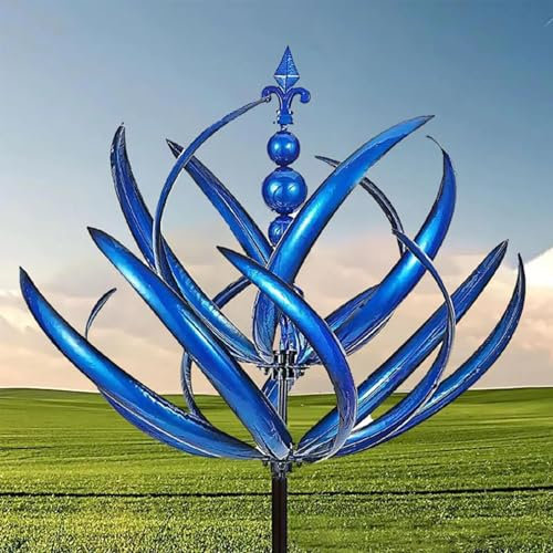 Gardenn Windspinner | Windspinner Garten Metall | Windskulptur Spinner | Windspiel Windmühle | Gartenspinner Aus Schmiedeeisen | Wetterfest Dekorationszubehör Windmühle Garten