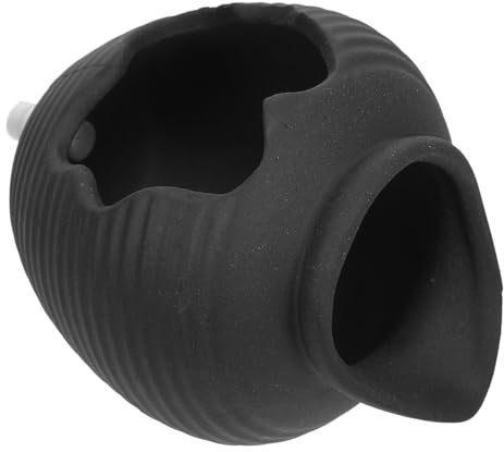 IMIKEYA Keramik Wasserspender Gartenbrunnen mit Offenem Gefäßdesign und Wasserdurchfluss für Hof und Terrasse Dekoratives 3D Wasserspiel für Drinnen und Draußen 8.8x8.3x7.5cm