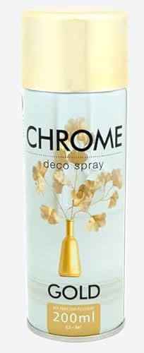 Générique Bombe Aérosol Peinture - Effet chromé OR Doré - 200ml - toutes surface - 187