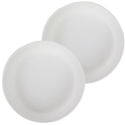 The HC Companies Soucoupe en Plastique pour Pot de Fleurs, pour l'extérieur et l'intérieur, Design Traditionnel pour l'évacuation de l'eau, Durable et élégant, 53,3 cm de diamètre, Blanche