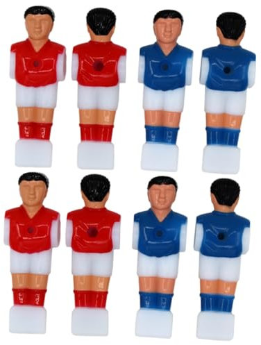 BCOATH 2sets Tischfußball Männer Rot Ersatzteile Mini Fußballspieler Für 1 4m Fußballtisch 4pcs * 2