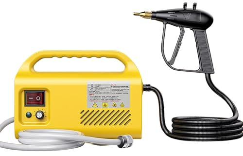HEYKAR Limpiador a Vapor Ligero, Potente Vaporizador para Limpieza Sin Depósito De Agua, Limpiador a Vapor Profundo para Lechada, Azulejos, Electrodomésticos y Más
