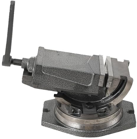 Étau inclinable à 2 axes, pince à mâchoires pivotante réglable de 100 mm, étau à glissière transversale, outil d'établi, angle réglable à 360 °, étau d'angle d'inclinaison pour perçage, fraisage