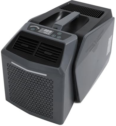 Portable Window Air Conditioning System, Efficient Portable Air Conditioning From ABS Aluminum Alloy with 6200 BTU for Outdoor Use (GB Plug)