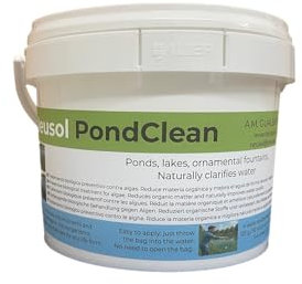 Neusol PondClean – Tratamiento Biológico Preventivo para Estanques, Lagos y Fuentes | Control de Algas y Aguas Verdes | Clarifica el Agua, Reduce Lodos y Olores | 100 % Seguro para la Vida Acuática