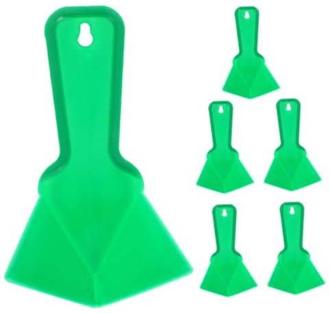 SOPOTUTU Llana Para Esquinas Interiores y Exteriores De Plástico Verde, Herramienta Para Acabados Placas De Yeso y Masilla, 6 Unidades Para Montaje y Enyesado Profesional