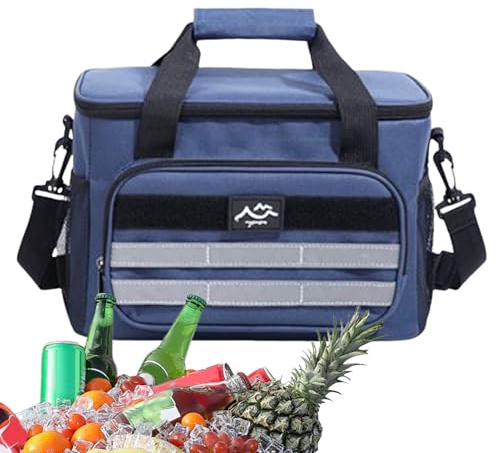 Générique Sac Repas Isotherme | Boîte Repas Isotherme,Sac de Transport Alimentaire Portable Grande Capacité Étanche pour Randonnée Camping Allaitement Travail Voyage Pique-nique Barbecue