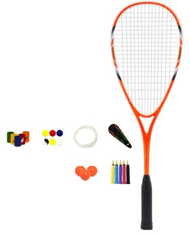 Squashschläger aus Aluminiumlegierung, stoßdämpfend, für Anfänger, Trainingspaddel, Zubehör, leichter Squashschläger