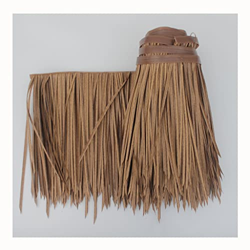 Artificial Thatch Roll - 0.5x1m PVC Plastic for Home Wooden Pavilion Natural Straw Roof Decoration Fireproof (Yellow 0.5x2m/1.64x6.56ft)