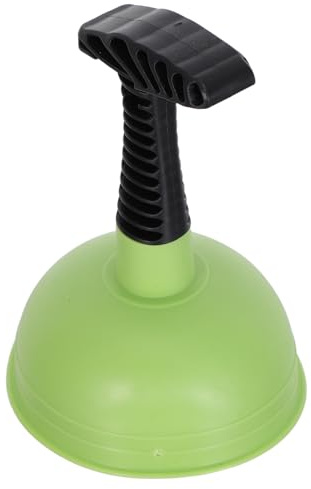 UTHCLO Sturalavandini da Cucina e Bagno Potente Ventosa Verde, Attrezzo Manuale per Lavelli, WC e Scarichi Doccia, Impugnatura Antiscivolo Ergonomica, Materiale Resistente e Compatto