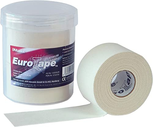 MUELLER Platinum Athletic Tape, 2 Rollen á 3.8cm x 11.4m, weiß