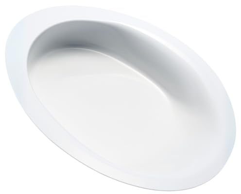 Homecraft Manoy Contoured Plates, Large, High Walled Plate, Scoop Dish with Raised Walls for Users to Scoop Foods onto Utensils, Melamine Plate for Users with Limited Motor Function