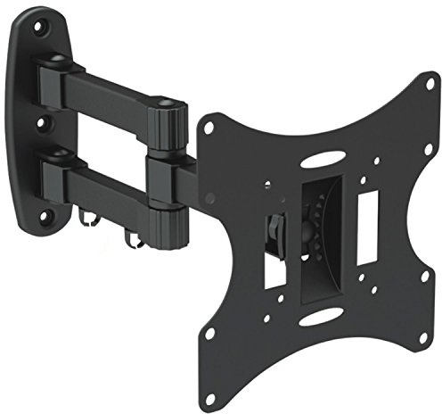 TV Wandhalterung, 17 19 20 21 24 26 28 29 30 32 34 36 37 38 39 40 42 Zoll, schwenkbar, neigbar, VESA 75x75, 100x100, 200x100, 200x200, Farbe:schwarz