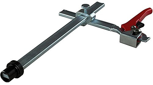BESSEY Spannelement TWV16-20-15H | Hebelgriff | 200 mm Spannweite | Für Schweißtische und Werkbänke mit 16er Lochsystem für präzises Spannen durch variable Ausladung