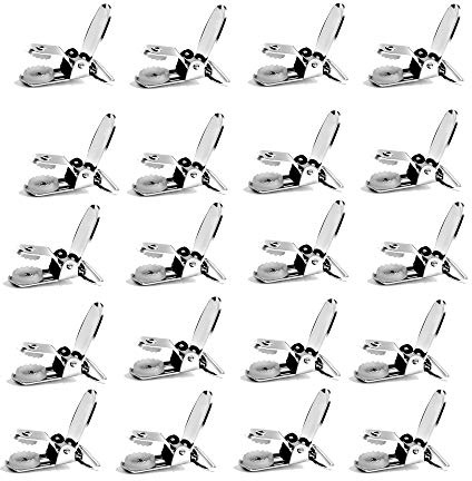 Buyless Fashion 2,5 cm starke Metallclips für Hosenträger, etc.– 20 Clips