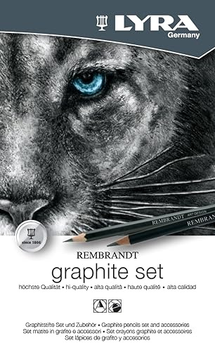 LYRA Rembrandt Art Specials Graphit Set Stifte Zubehör 11 Stk. | Fine Art, Metalletui