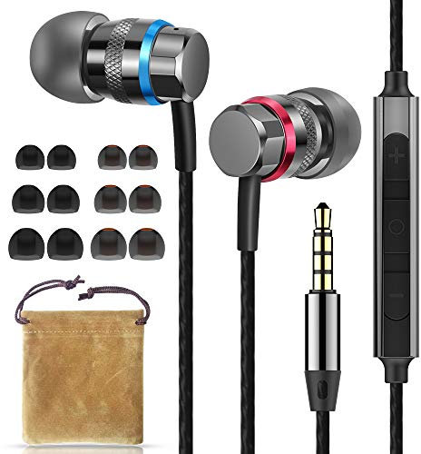 HIFI WALKER A1 Ecouteurs Intra-Auriculaires filaires avec Microphone intégré et Bouton télécommande Multifonctions