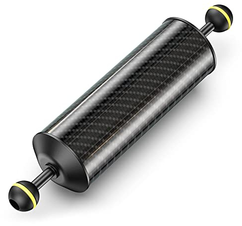 Sea frogs D60mm, 10'', Carbon Fiber Float Arm, Buoyancy Provided 410g | for Ultralight, Aquatic Arm, Underwater Camera System Diving Tray Video Light/Strobe GA-7