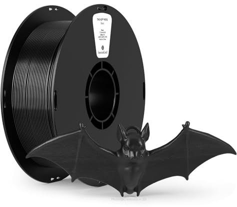 kexcelled PETG 3D Druck Filament 1,75mm +/- 0,03mm, 1kg Spule, Schwarz | Chemische Resistenz, 3D Druck Material, für Modellgestaltung, Für die meisten FDM-Drucker
