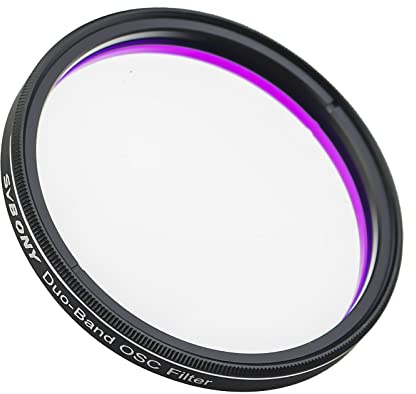 Svbony SV220 Astro Dual Narrowband Filter, 2 7nm H-Alpha OIII Filter, Reduce Light Pollution Suitable for CMOS Color Cameras, Telescope Filter for Astrophotography of Emission Nebulae