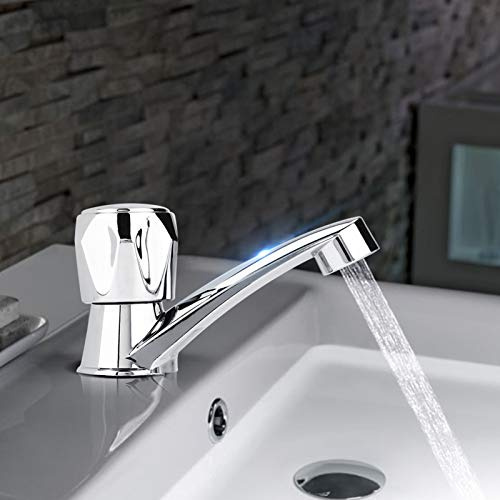 Kaltwasserhahn Gäste Wc, Spültischarmatur,Kaltwasserhahn Für Küchenspüle,Waschtischarmatur Einhand-Wasserdüse Abs-Kunststoff Einzel-Kaltwasserhahn Wasserhahn Badezimmer Waschbecken Küchenspüle Zubehör