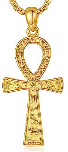 EUDORA Harmony Ball Sterling Silber 925 Kreuz Kette Heilige Christophorus Benedikt Maria Wundertätige Medaille Erzengel Medaille Gabriel Metatron Siegel der 7 Erzengel für Damen Herren Frauen