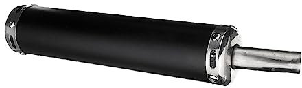 Motorrad Endschalldämpfer Motorrad Racing Auspuff Schalldämpfer Silence Schalldämpfer Roller 2 Takt Motorrad Auspuff Schalldämpfer Universal Metall 60 × 280 Mm Endschalldämpfer