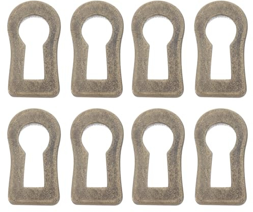 10st Türschlüsselloch-rosetten Dekorativer Schlüssellocheinsatz Schlüssellochabdeckung Für Schranktüren Schlüssellochschild Möbelschild Möbelschloss Zinklegierung Multifunktion