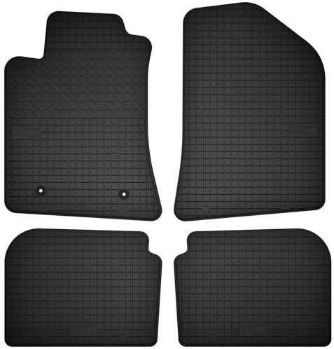 Wielganizator Automatten-Set – Passend für Toyota Avensis II T25 (2003-2009) – Gummimatten – Autozubehör – Auto Fußmatten – 4-teilig – Schwarz