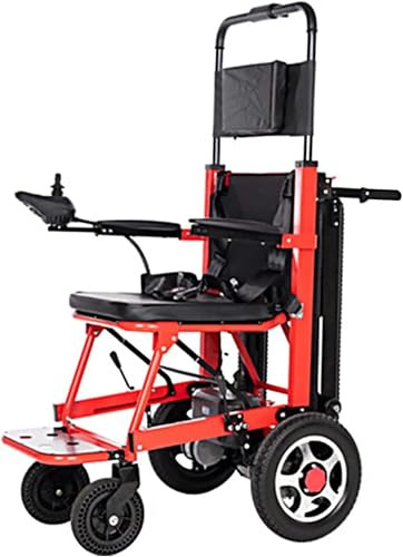 Fauteuil roulant réglable en alliage d'aluminium motorisé pour personnes handicapées avec chenilles motorisées – Fauteuil roulant pliable et léger