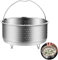 Coztie Insert de cuiseur vapeur en acier inoxydable 304, insert vapeur pour casserole, passoire pour casseroles, casseroles, autocuiseurs, légumes, fruits, œufs 22 cm