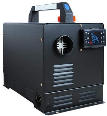 Riscaldatore Diesel all in One 2KW Riscaldatore da parcheggio Riscaldatore ad Aria Diesel 12V con Telecomando Monitor LCD Serbatoio da 5 Litri per Auto Camper Barca Camion Furgone Autobus Campeggio