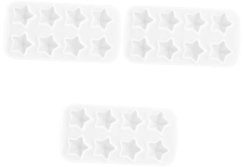 Cabilock 3 Stück Sternform Keksschablonen Form Für Sterne Basteln Herstellung Von Sternen Kuchen Fondantformen Eiswürfelbereiter Für Gefrierschrank Eisform Für Kühlschrank