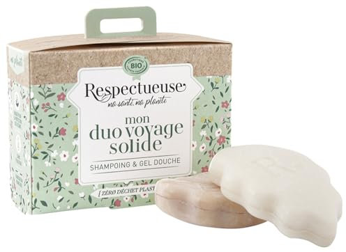 Respectueuse Mon Shampoo Solido Extra-Soft Bio 35 g + Mon Gel Doccia Solido Nutriente Bio 35 g