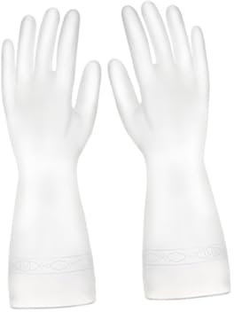 DEARMAMY Dishwashing Gloves Kitchen Cleaning Gloves Heat Resistant Pvc Men's Water for Household Cooking Car Washing Window Cleaning